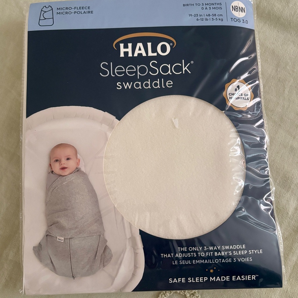 Halo SleepSack Swaddle in Soft White